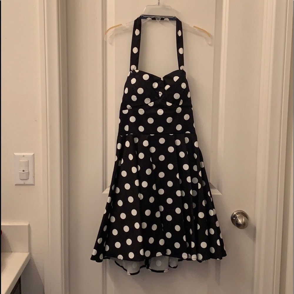 Pinup polka dot dress